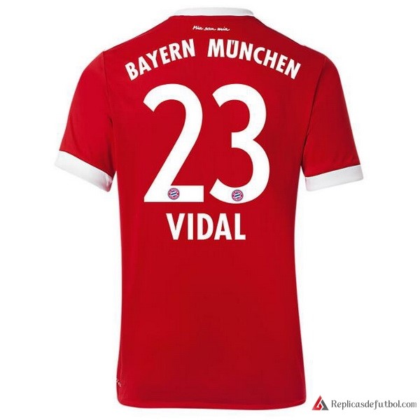 Camiseta Bayern Munich Primera equipación Vidal 2017-2018